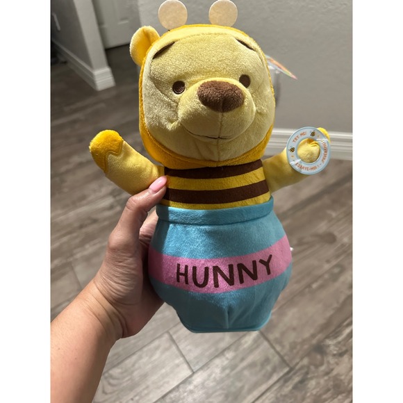 Disney Other - Disney Winnie the Pooh Plush Bee Costume Hunny Pot‎ Yellow New Honey Bear Toy